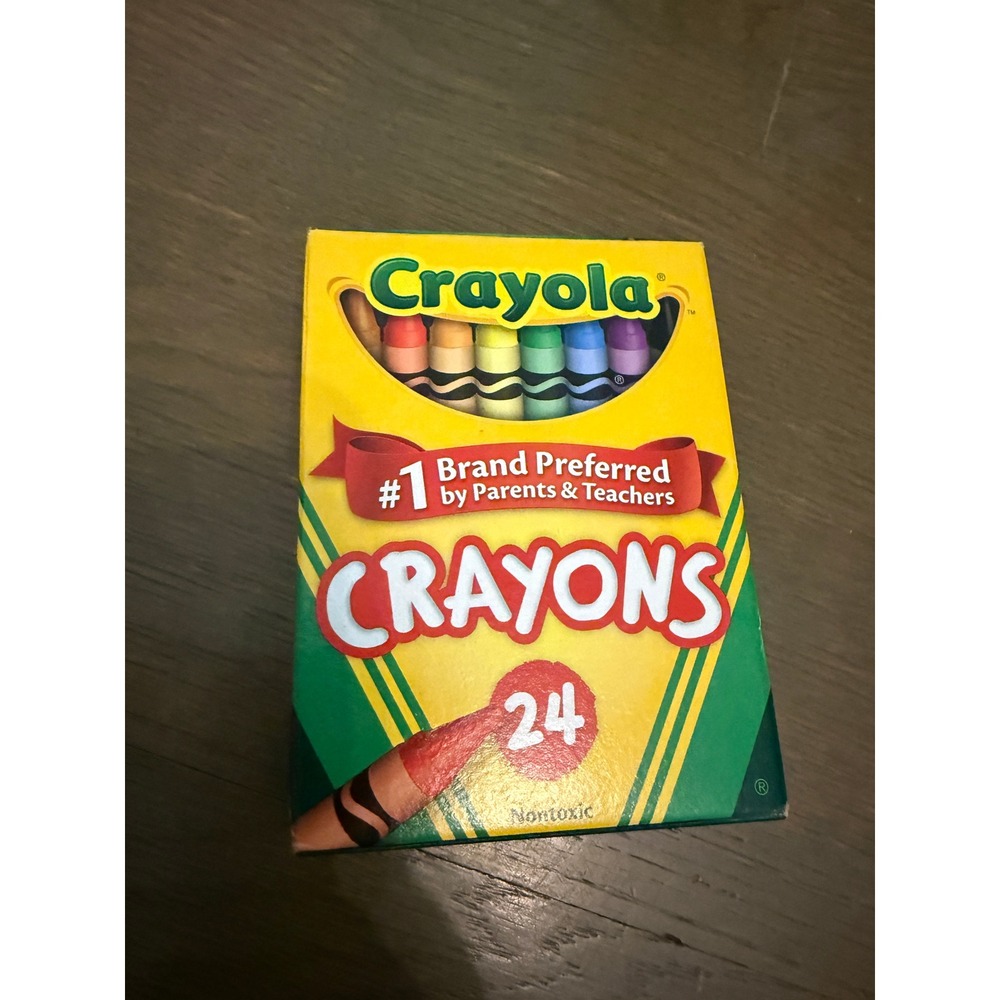 Crayola 24 Count Crayons Non-Toxic School Supplies Assorted Colors Tuck Box